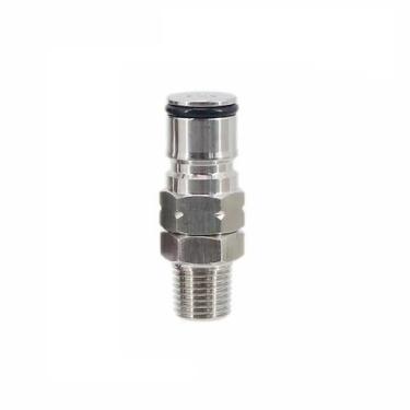 Imagem de Homebrew Ball Lock Post, Adaptador De Barril De Gás/líquido De 19/32'', Antepara Macho De 1/4'' NPT, Encaixe Sextavado, Válvula De Alívio De Barril(Gas ball lock)