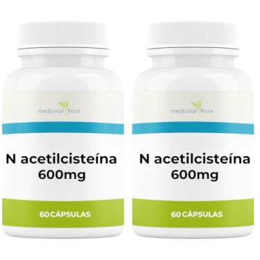 Imagem de Kit 2 Potes N-Acetilcisteína 600mg NAC - 60 Cápsulas