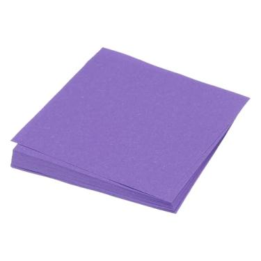 Imagem de 50 folhas de papel origami dupla face roxo profundo 10 x 10 cm folha quadrada para projetos de arte, iniciantes, decoração de presentes