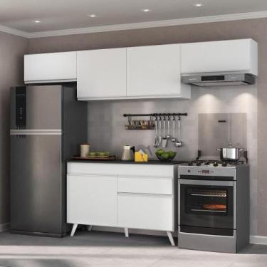 Imagem de Armário De Cozinha Compacta 4 Peças Veneza Branco - MULTIMOVEIS