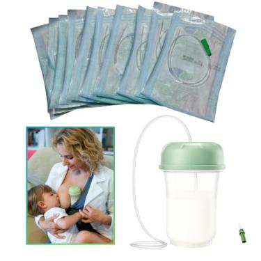 Imagem de Relactação E Suplementação Alimentar 160ml Com 10 Sondas Número 4 Amamentação - Verde