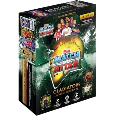 Imagem de Topps UCC Match Attax 2025/26 - Mega Tin - Warriors - contains 45 Match Attax cards plus 3 exclusive Gladiators LE cards.