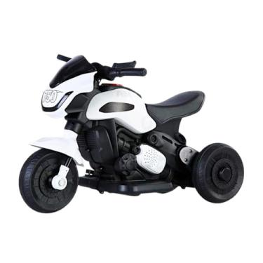 Imagem de Moto Elétrica Infantil, 6V, Cor Branca, para Crianças, Brinquedo Motorizado Brinquedo de Passear