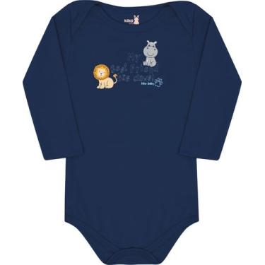 Imagem de Body mang long bebe 13565 kiko e kika - Kiko baby, Marinho, M