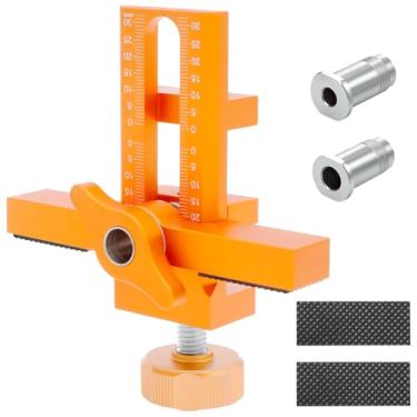 Imagem de Posicionador de instalação de porta de armário, ferramenta de instalação de dobradiça de porta ajustável para armários sem moldura, ferragens de armário de liga de alumínio facilmente ajustáveis