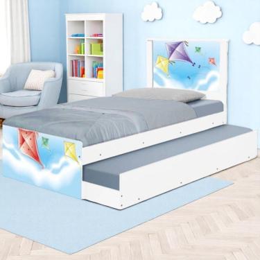 Imagem de Bi Cama Juvenil Zap Com Cabeceira Pipas