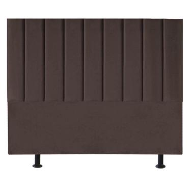 Imagem de Cabeceira Estofada De Cama Casal King 195 Cm Mavie Corino Cor:marrom