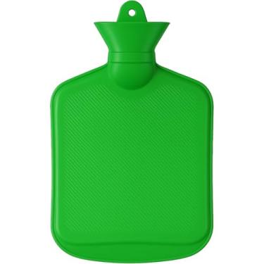 Imagem de Bolsa Térmica para Compressa 1L – Água Quente e Fria, Borracha Reforçada, Vedação Segura, Alívio e Relaxamento – Cores Sortidas (Verde)