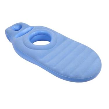 Imagem de SUNGOOYUE Travesseiro de Corpo Inteiro Com Barriga, Suporte Inflável Leve para Dormir para Mulheres Grávidas, Travesseiro Confortável de Gravidez Em PVC para Uso Doméstico (Azul)