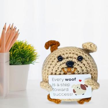 Imagem de Mini presente de aniversário de Natal para filhotes de crochê feito à mão para mulheres, homens, filha, filho, tio, tia, volta às aulas, amigos, colegas, decoração de mesa fofa