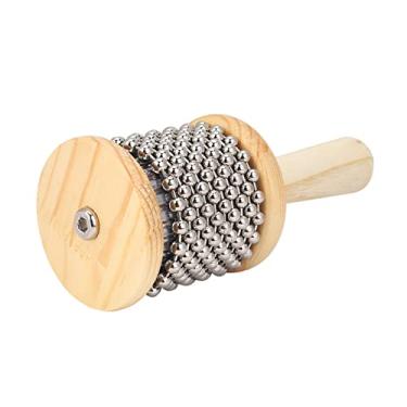 Imagem de RiToEasysports Cabasa de Madeira Pequena para Crianças - Brinquedo Musical para Desenvolvimento de Talentos Auditivos e Musicais - Suave e Seguro para Tocar e Brincar