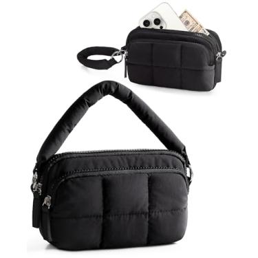 Imagem de Trahzia Carteiras de pulso para mulheres, pequenas bolsas de pulso fofas com zíper, porta-cartão de crédito de viagem bolsa organizadora de telefone, Preto, S, Bolsa de mão fofa