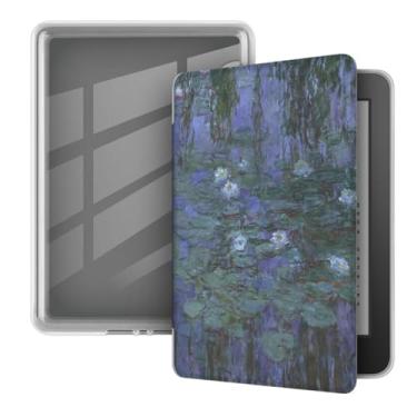 Imagem de Akacy Capa transparente e macia com padrão pintado para Kindle paperwhite de 15.2 cm 11 geração (2022/2024, modelos C2V2L3 e RS23CV). Capa traseira de borracha TPU (21)