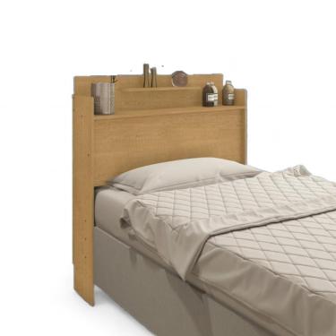 Imagem de Cabeceira Com 02 Prateleiras Solteiro Thayná Naturalle