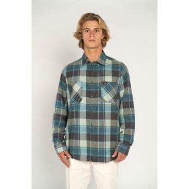 Imagem de Camisa Quiksilver M/L Heavy Checker Verde-Verde-G-Masculino