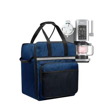 Imagem de EiiJugaloo Bolsa de transporte para máquina de sorvete, bolsa de viagem resistente ao calor, impermeável, tecido Oxford, bolsa de armazenamento para Ninja NC701 Swirl da CREAMi Ice Cream e máquina de