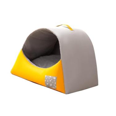 Imagem de Baoblaze Casa de cachorro portátil para gato, caverna de filhotes com almofada, cama para gato, cachorro, gatinho, pequeno e médio porte, chão para gatos