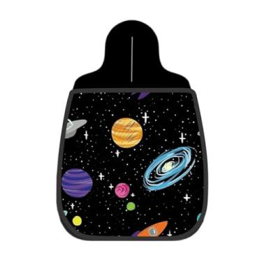 Imagem de Lixeira De Carro Organizador Lixinhocar Espaço Planetas Rabisco Preto