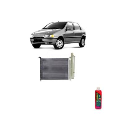 Imagem de Kit Radiador Palio 1.0 96> + Aditivo Radiador Radiex R1952 Rosa