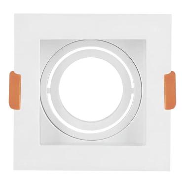 Imagem de Spot De Embutir Mr16 Dicroica Quadrado Recuado + Led 6,5W Es