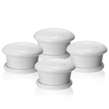 Imagem de Fechaduras magnéticas para armário à prova de bebês ímã extra à prova de crianças (pacote com 4) chaves de substituição universais para sistema de bloqueio magnético – Trava de segurança para bebês