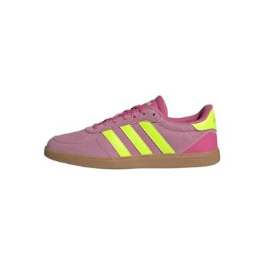 Imagem de adidas Tênis feminino Breaknet Sleek, Pulse Magenta/Limão lúcido/Rosa Bliss, 40