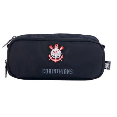 Imagem de Estojo Escolar infantil com 2 Divisórias Corinthians poderoso Timão Of