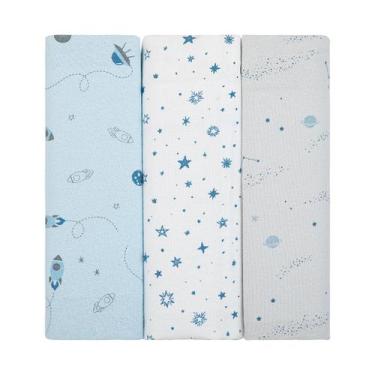 Imagem de Cueiro Papi Composê Estampado 80x80cm - 3 Unidades REF 4204