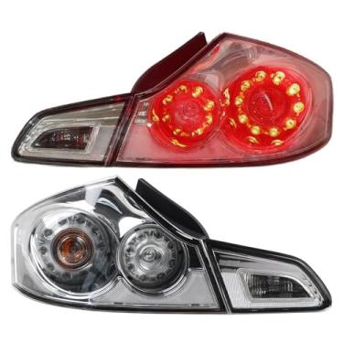 Imagem de YEQSHNG Conjunto de luzes traseiras de LED LH&RH compatível com Infiniti G35/G37 Sedan 4 portas e 14-15 Q60 2 portas 2 portas 2 portas – Conjunto de lâmpadas traseiras traseiras par com arnês e