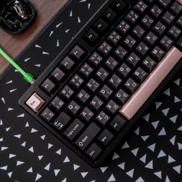 Imagem de Sumgsn Conjunto de teclas translúcidas de 164 teclas PBT Doubleshot com perfil cereja para teclado mecânico 61/64/87/104/108 Cherry Mx Switches