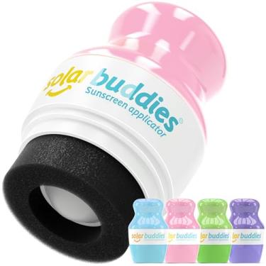 Imagem de Aplicador de Protetor Solar Solar Buddies – Verde, Kit com 2 – Recarregável, Livre de BPA, com Esponja e Roll-on para Protetor Solar, Suncream e Loções – Para Crianças, Adultos e Famílias – Capacidade de 100 ml/3.4 fl oz, Tamanho Perfeito para Viagens