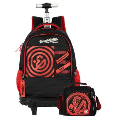 Imagem de Kit Enaldinho Mochila Rodas + Lancheira Térmica Youtuber - Luxcel, ver