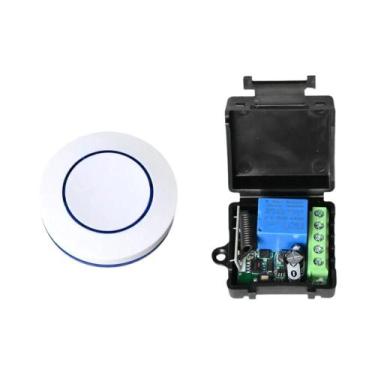 Imagem de Módulo De Relé RF Sem Fio 433Mhz Kit De Botão Redondo DC 6V 9V 12V 24V