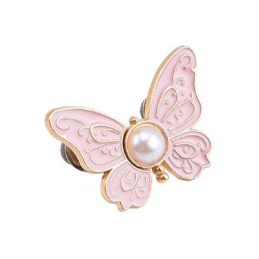 Imagem de Aperto de cintura para calças de borboleta, botões de jeans de borboleta destacáveis, fecho de cintura para jeans soltos, clipes ajustáveis, suprimentos para vestidos de saias de jeans soltos, sem