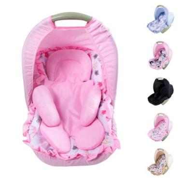 Imagem de Capa Para Bebê Conforto com Apoio Redutor e Capota Menina Menino 03 Pe