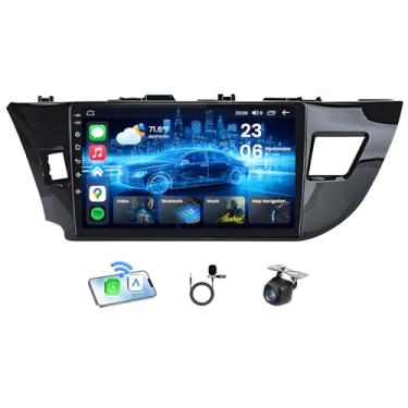 Imagem de Rádio estéreo automotivo para Toyota Corolla 2014-2016: tela sensível ao toque estéreo de 10 polegadas 1280 x 800p com tela sensível ao toque sem fio CarPlay Android Auto Bluetooth WiFi, GPS, FM, SWC
