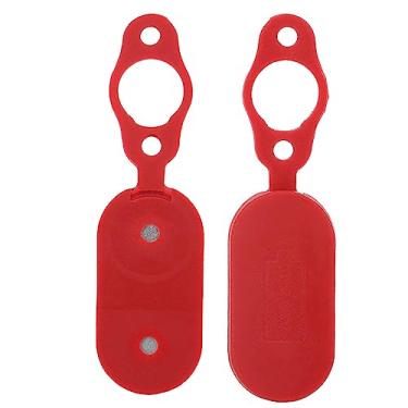 Imagem de Generic Acessório para Scooter Elétrica, Capa de Porta de Carregamento Flexível, 2 Peças Vermelha para Proteção do Painel PRO