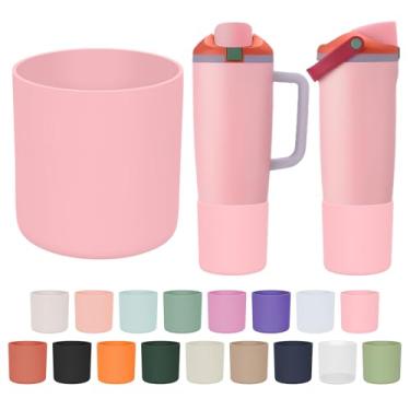 Imagem de BKBY Bota superior de silicone compatível com Owala 850 g e 1,134 g FreeSip Sway Garrafas e copos, capa de proteção grande antiderrapante para copo e garrafa Freesip Sway (Sugar High)