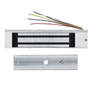 Imagem de AUNMAS Fechadura Magnética Elétrica de 5 Fios NC, 180KG DC 12V Feedback de Sinal de Porta única para de Controle de Acesso de Armazém de Laboratório