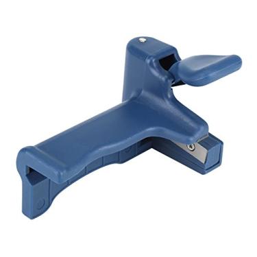 Imagem de GLOGLOW Aparador de Extremidade Manual de Plaina de Hardware para Fita de Borda, Plástico, Azul, Corta até 0,5 Mm de Espessura, 5,51 X 3,35 Polegadas, Lâminas Reversíveis, Ideal para Fita de Borda,