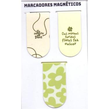 Imagem de Livro Marcador - Flores Verde - CATAVENTO, Sortido