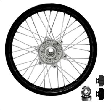 Imagem de Roda Traseira Aro Preto Xtz 250 Lander Tenere Com Rolamento e Pastilha