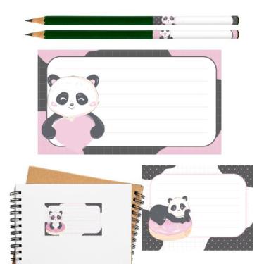 Imagem de Etiqueta Escolar Adesiva Personagens Volta as Aulas - Deliquadros, Pan