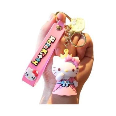 Imagem de Chaveiro Kawaii Hello Kitty Pingente De Anime Para Carro Brinquedo De 