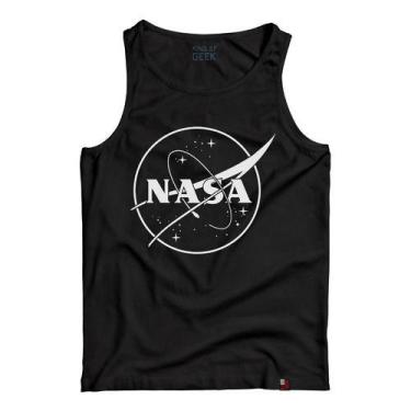 Imagem de Camiseta Regata Nasa Logo Astronomia Tecnologia Camisa Nerd - KING OF 