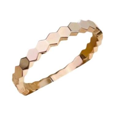 Imagem de Conjunto De Anéis Em Prata Esterlina 925 Em Forma De Favo De Mel Para 