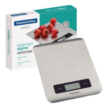 Imagem de Balança Digital de Cozinha Inox Tramontina Adatto 5Kg