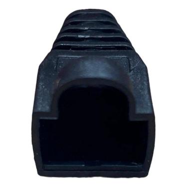 Imagem de 2X Kit 100 Capas Protetora Preta Conector Rj45 Utp Cat5 Cat6