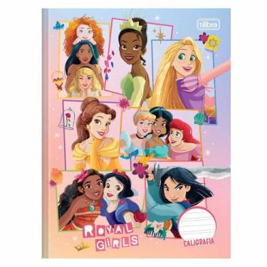 Imagem de Caderno Caligrafia Princesas Disney 40 folhas Tilibra, Modelo I