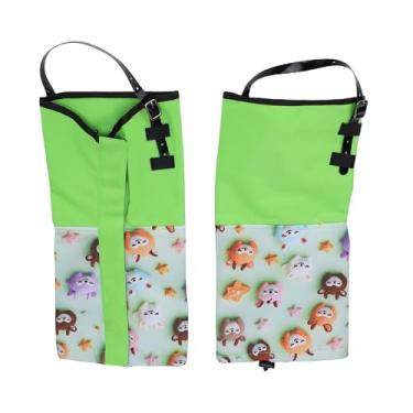 Imagem de Yunir Polainas de Perna, Polainas de Bota à Prova D'água de Tecido Oxford 300D, Protetores de Perna de Tira Antiderrapante de TPU Superior Leve e Ajustável (Estilo Jovem Raposinha)